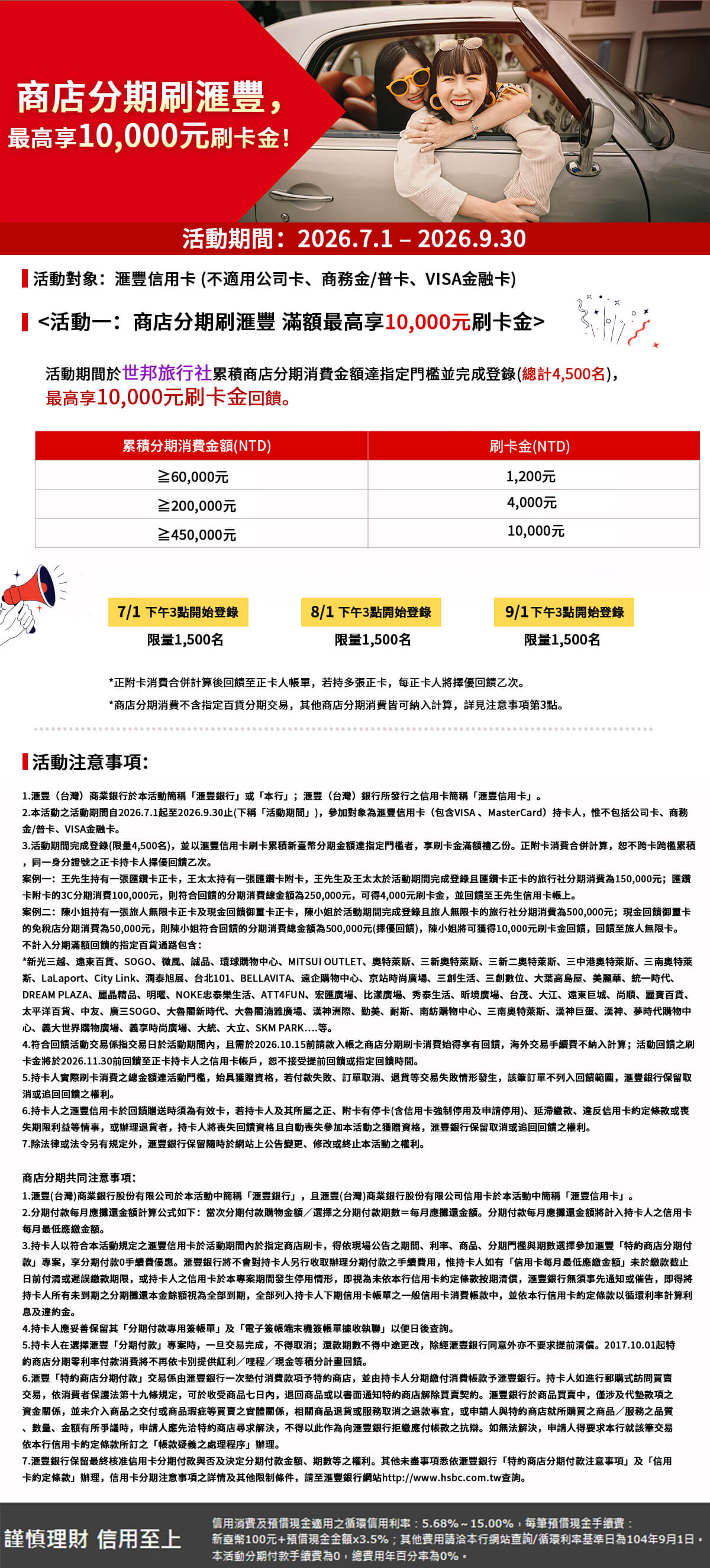 匯豐卡友優惠